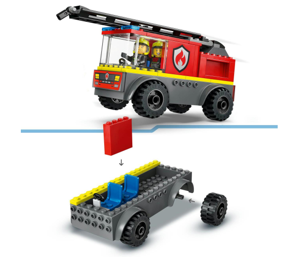LEGO City 60463 Wóz strażacki z drabiną - 1284122 - zdjęcie 4